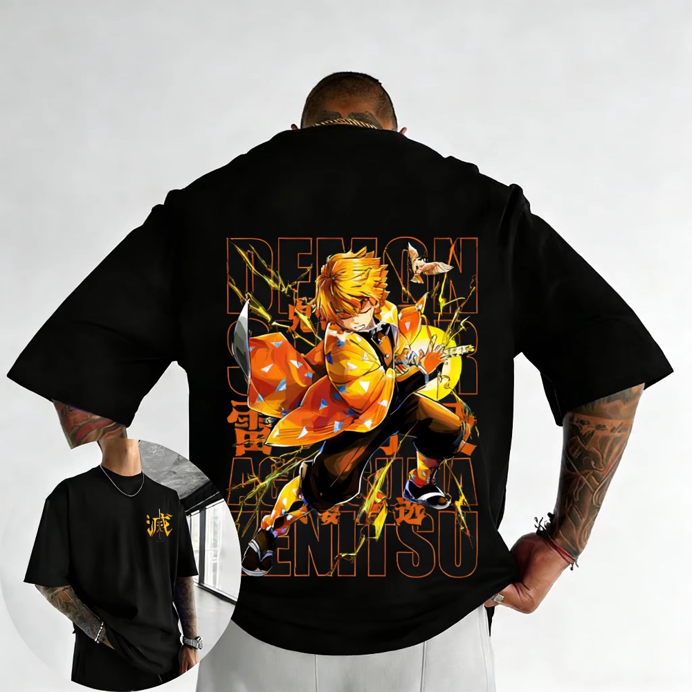 Street Fashion Anime - Plus Size Demon Slayer Summer Anime