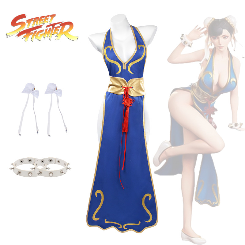 Street Fashion Anime - New Street Fighter Chunli Cosplay Costume,