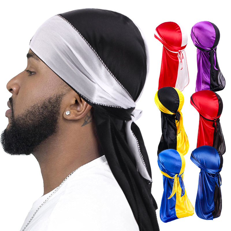 Street Fashion Loverboy Hat - New Silky Durag Long Tail Headwraps
