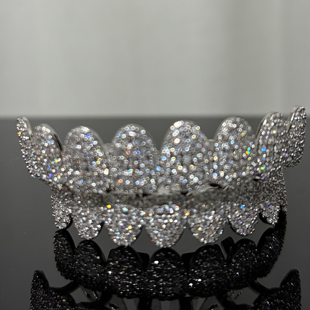 RACHELZ 8/8 Full Iced Out CZ S - Street Fashion Loverboy Hat 评论和价格