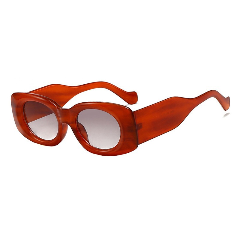 Leopard Color Sunglasses Women - Street Fashion High End 评论和价格