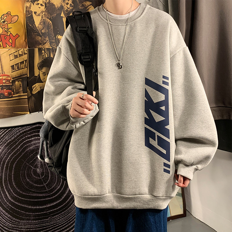 Side Letter Printed Long Sleev - Street Fashion Us 评论和价格