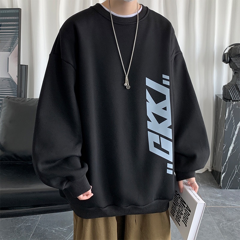 Side Letter Printed Long Sleev - Street Fashion Us 评论和价格