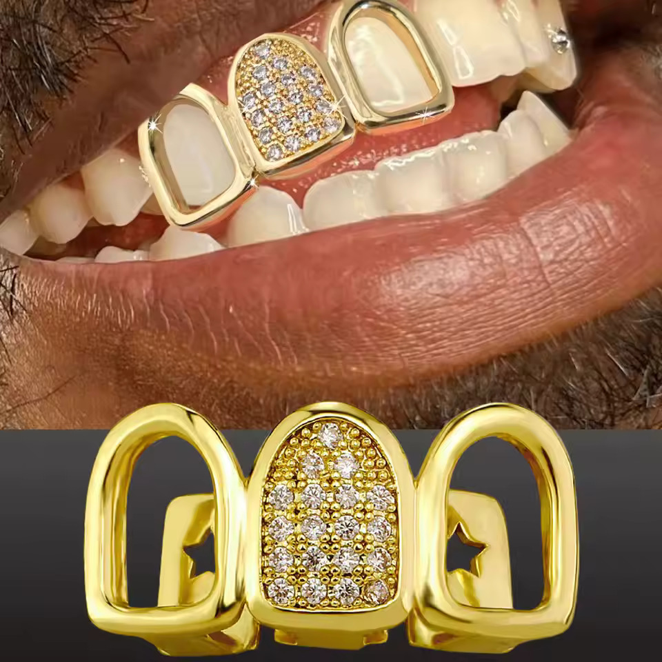TOPGRILLZ Hip Hop CZ Teeth Gri - Street Fashion Loverboy Hat 评论和价格