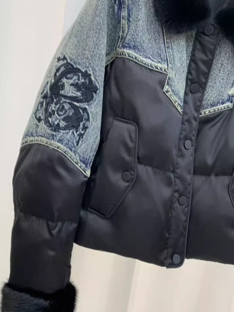 Short Goose Down Padding Jacke - Street Fashion Store 评论和价格