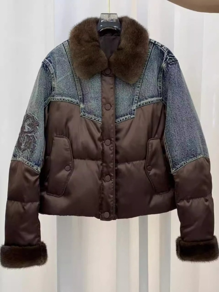 Short Goose Down Padding Jacke - Street Fashion Store 评论和价格