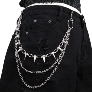 Unisex Hip Hop Punk Rock Metal - Street Fashion Jeans Women 评论和价格