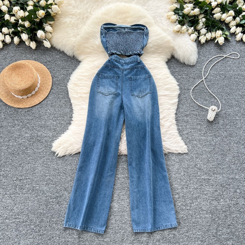 Denim Jumpsuits Women One Piec - Street Fashion Jeans Women 评论和价格