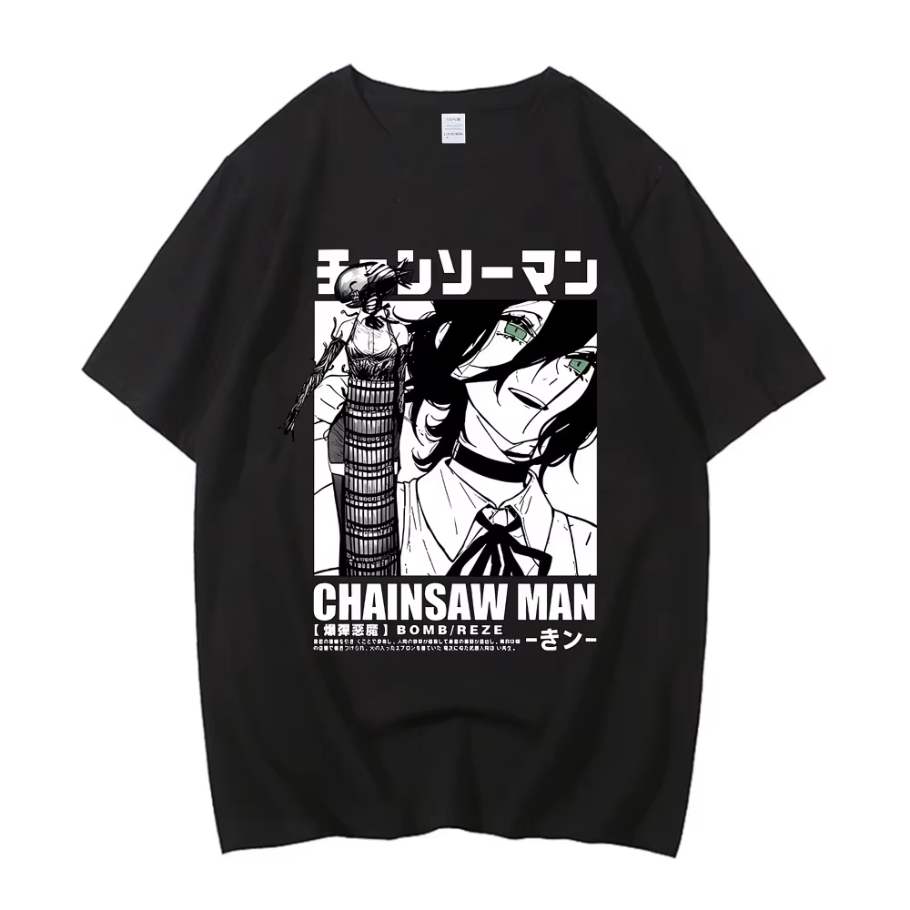 2026 New Chainsaw Man  Asa Tee - Street Fashion Anime 评论和价格