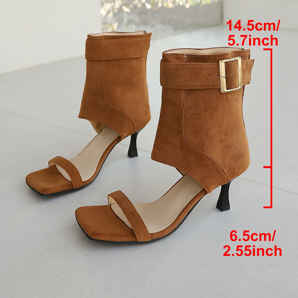Open-toe High-heeled Sandals 2 - Street Fashion High End 评论和价格