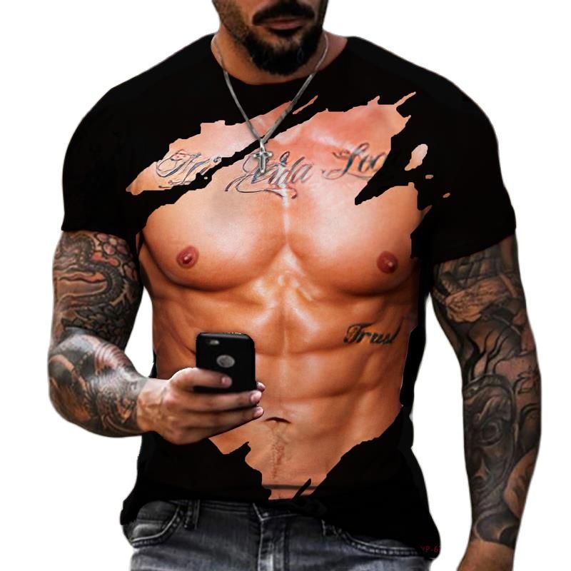 Summer Fashion Men's 3D Printe - Street Fashion For Short Guys 评论和价格