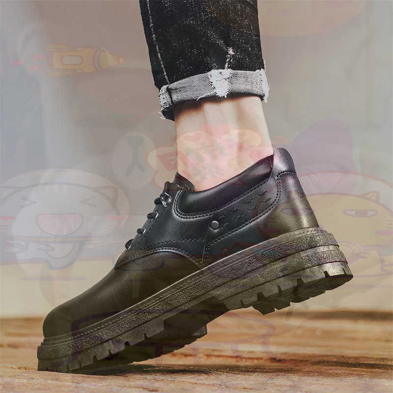 Dark Natural Leather Fashion T - Street Fashion For Short Guys 评论和价格