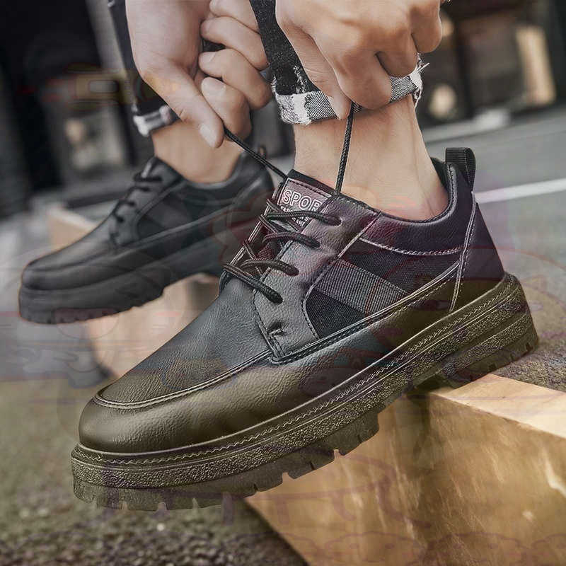 Dark Natural Leather Fashion T - Street Fashion For Short Guys 评论和价格