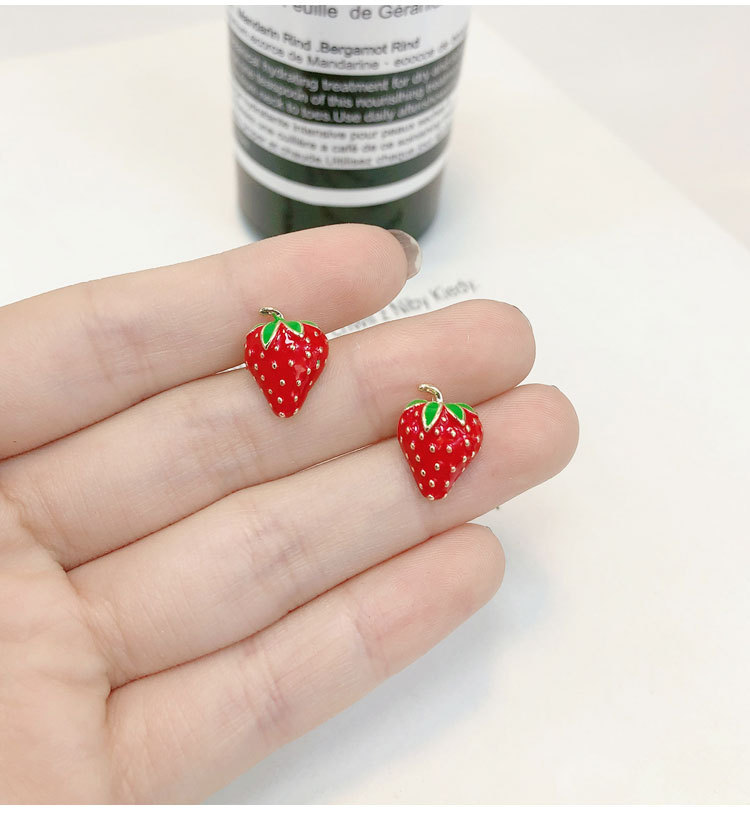 Acrylic Strawberry Earrings Fa - Street Fashion Earrings 评论和价格