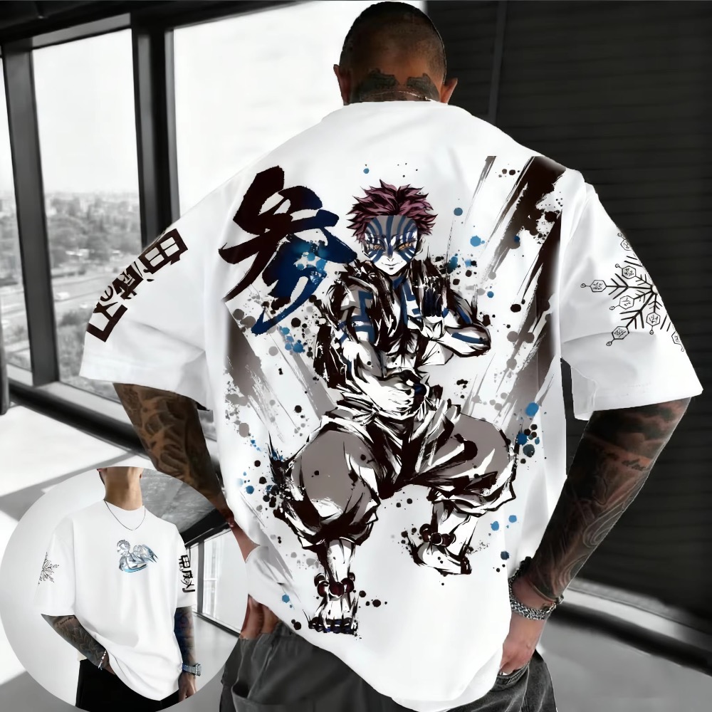 Summer Plus Size Demon Slayer  - Street Fashion Anime 评论和价格