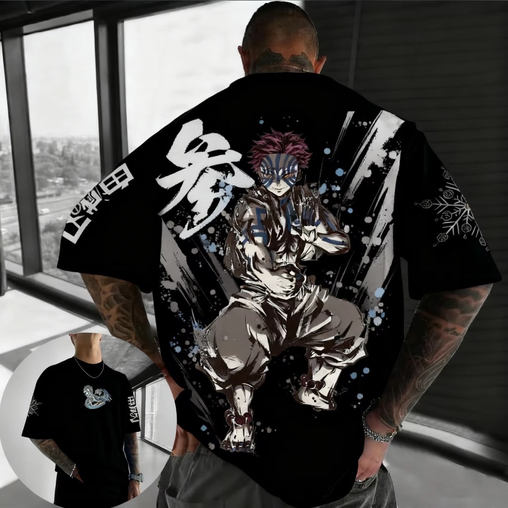 Summer Plus Size Demon Slayer  - Street Fashion Anime 评论和价格