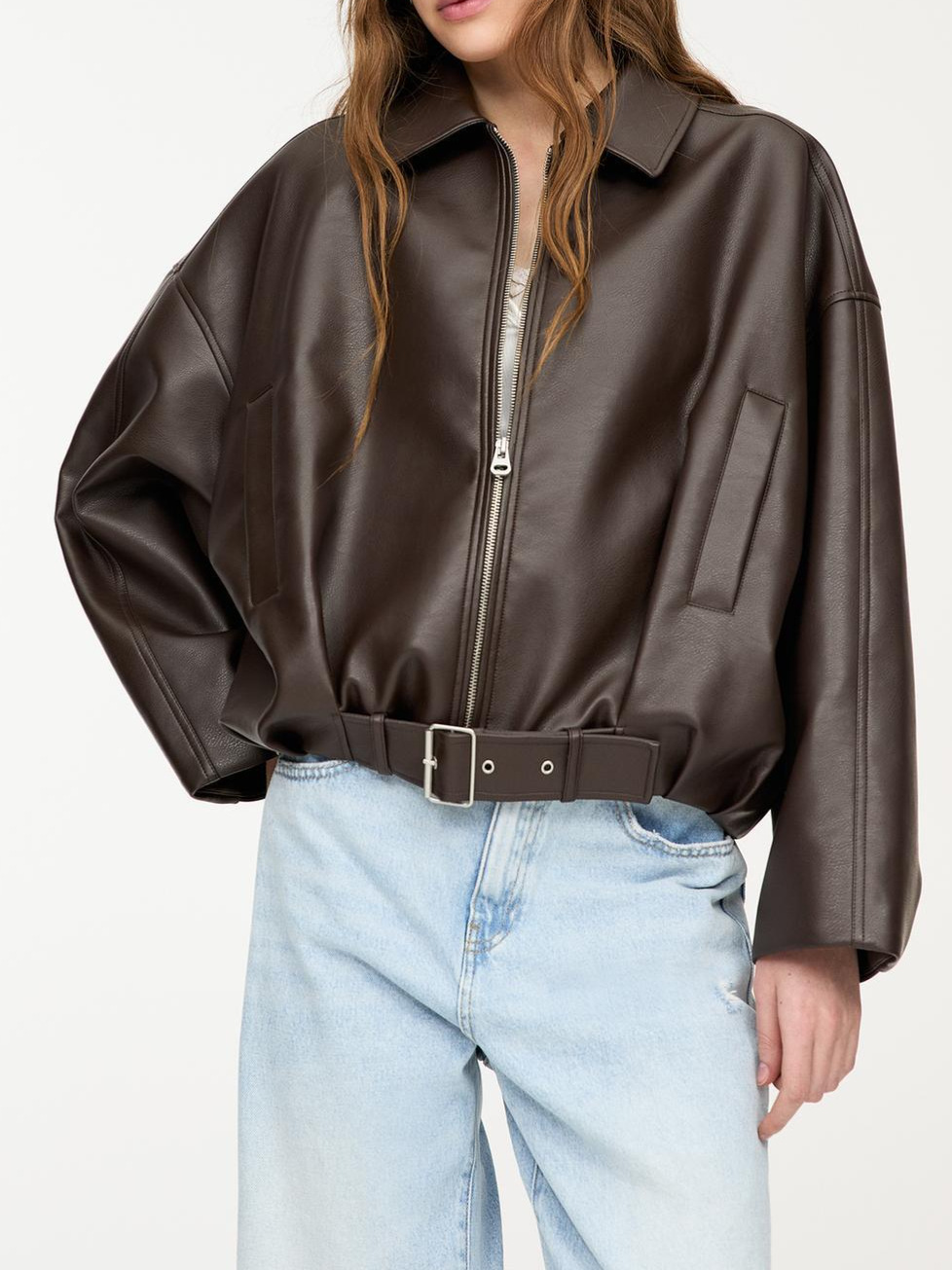 GG Fashion Leather Jacket Wome - Street Fashion Co 评论和价格