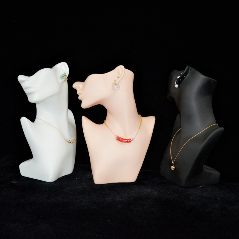 White Half Face Mannequin Head - Street Fashion Earrings 评论和价格