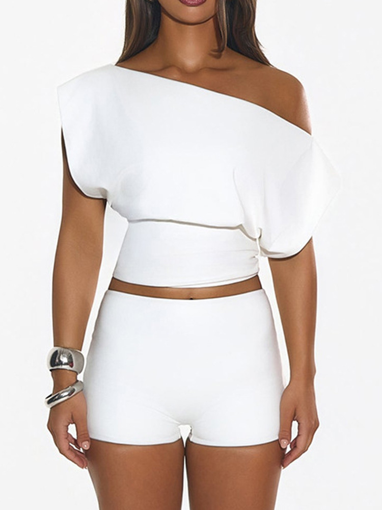 White Sexy Off Shoulder Women  - Street Fashion Co 评论和价格