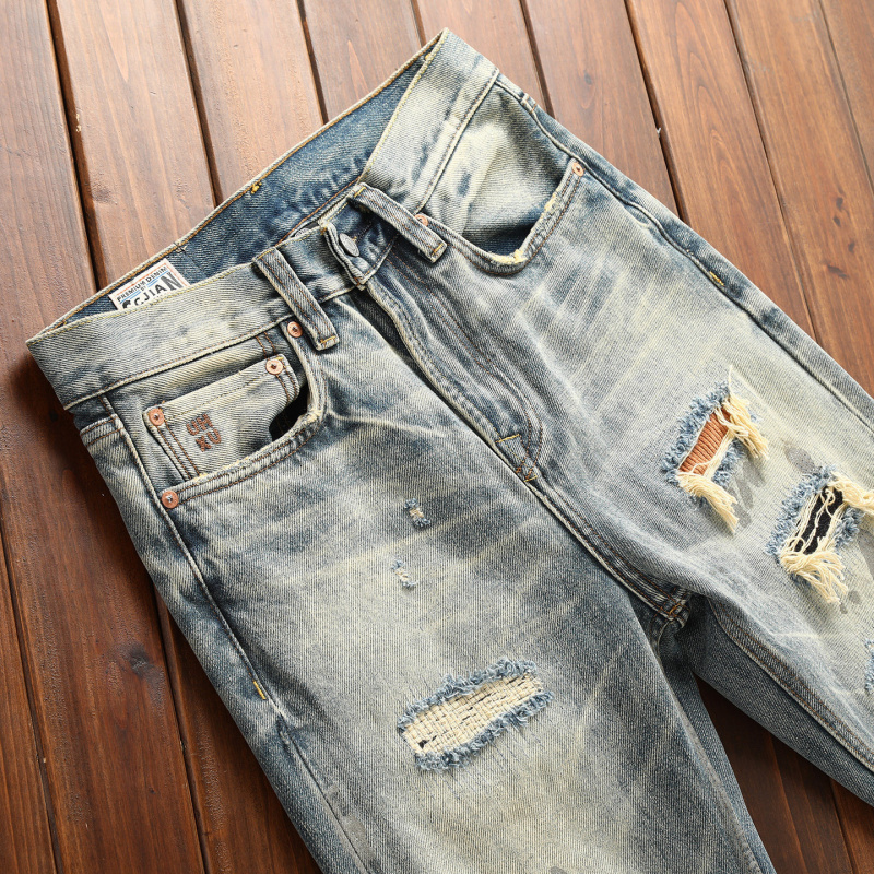 2026 New Heavyweight Ripped Je - Street Fashion High End 评论和价格