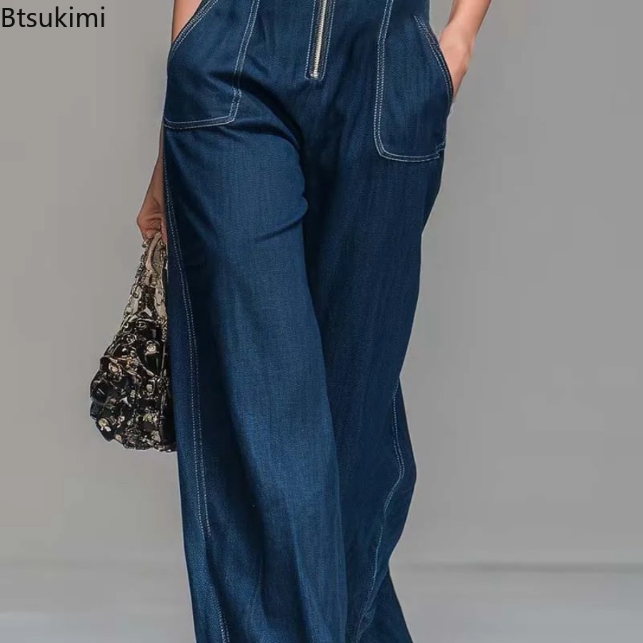 New Women's Sleeveless Denim J - Street Fashion Jeans Women 评论和价格