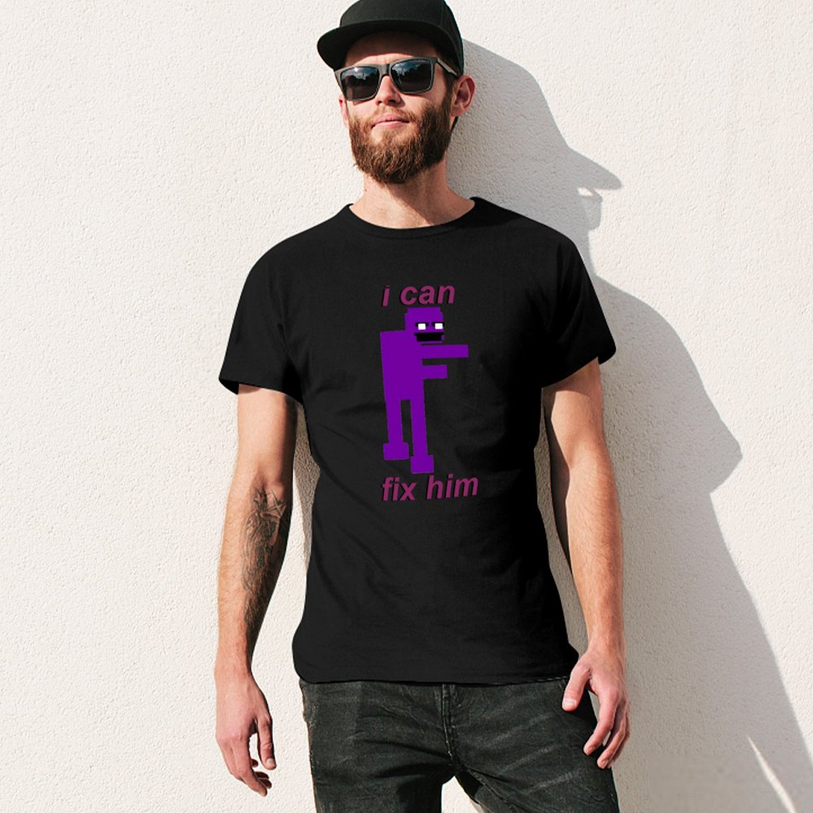 Purple Guy I can fix him T-Shi - Street Fashion For Short Guys 评论和价格