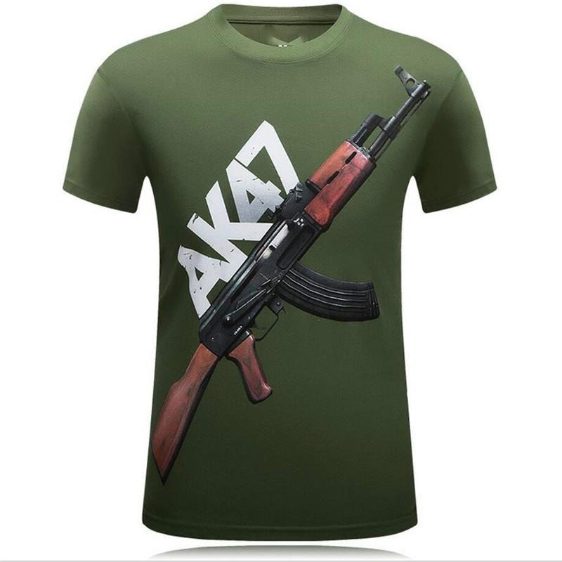 Tough Guy Style 3D Print T-shi - Street Fashion For Short Guys 评论和价格