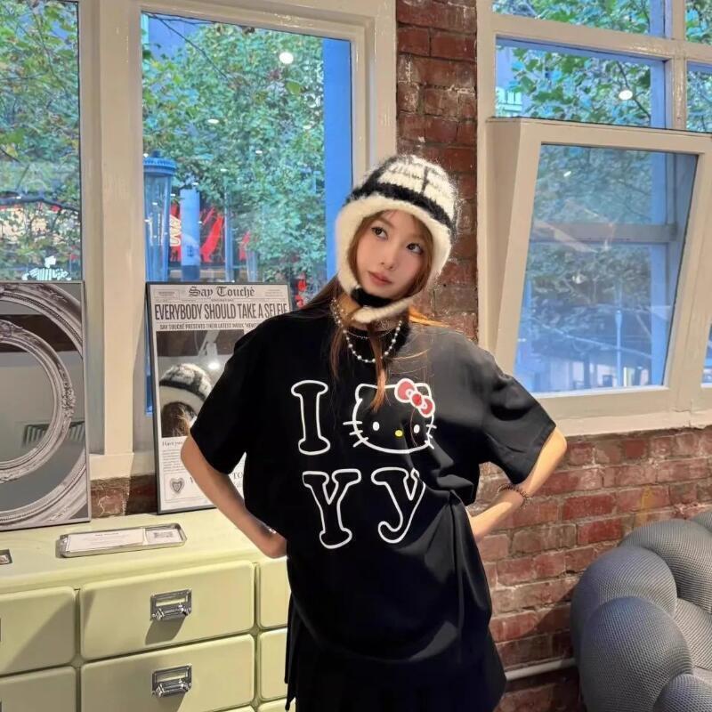 Short-Sleeved Sanrio Summer Pu - Street Fashion Us 评论和价格