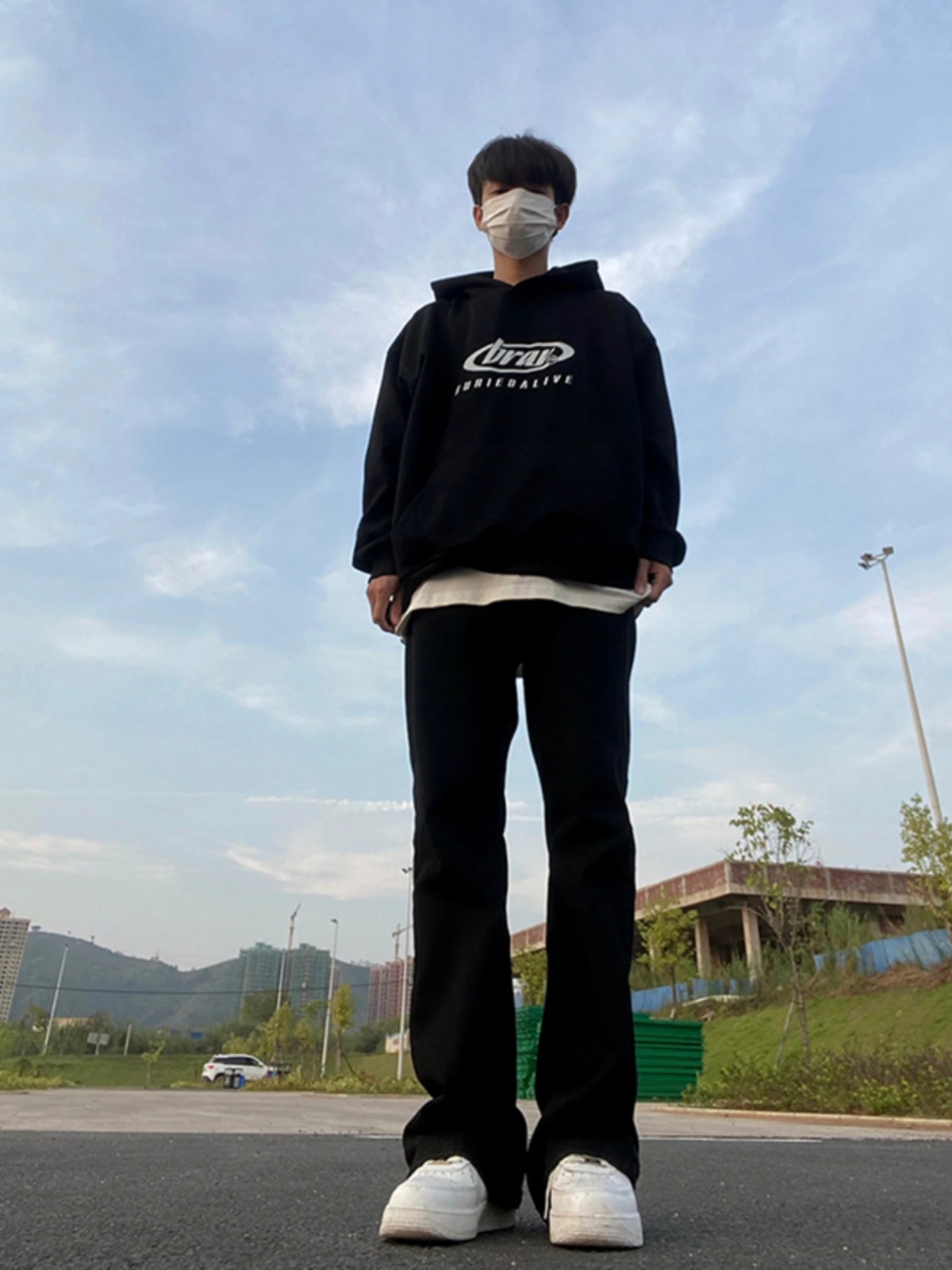 Black Fleece Lined Straight Le - Street Fashion Vibes 评论和价格