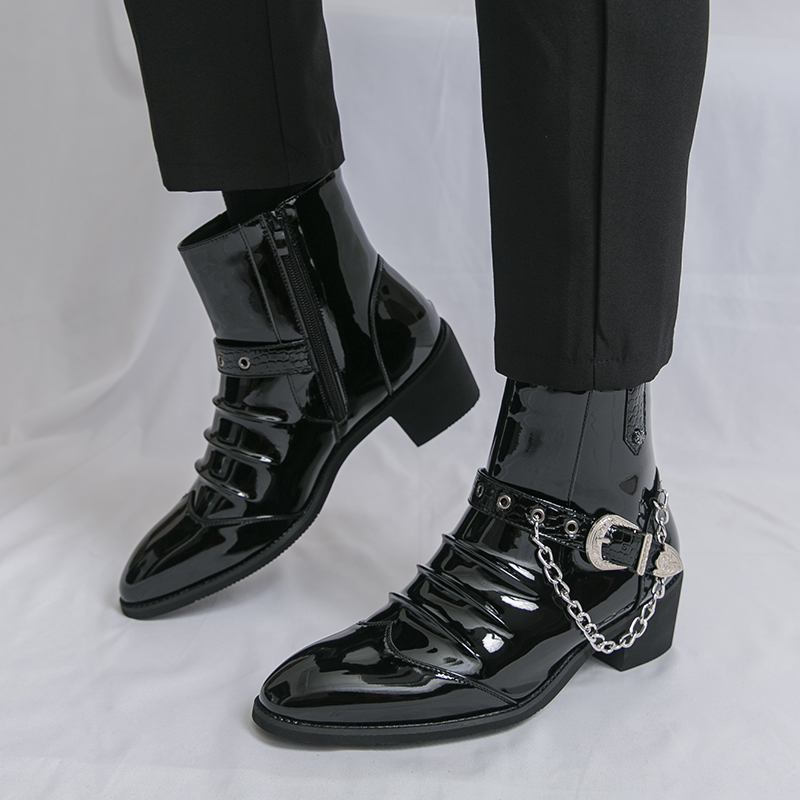 Fashion Side Zipper High Top M - Street Fashion High End 评论和价格