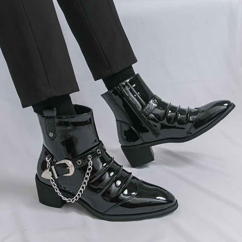Fashion Side Zipper High Top M - Street Fashion High End 评论和价格