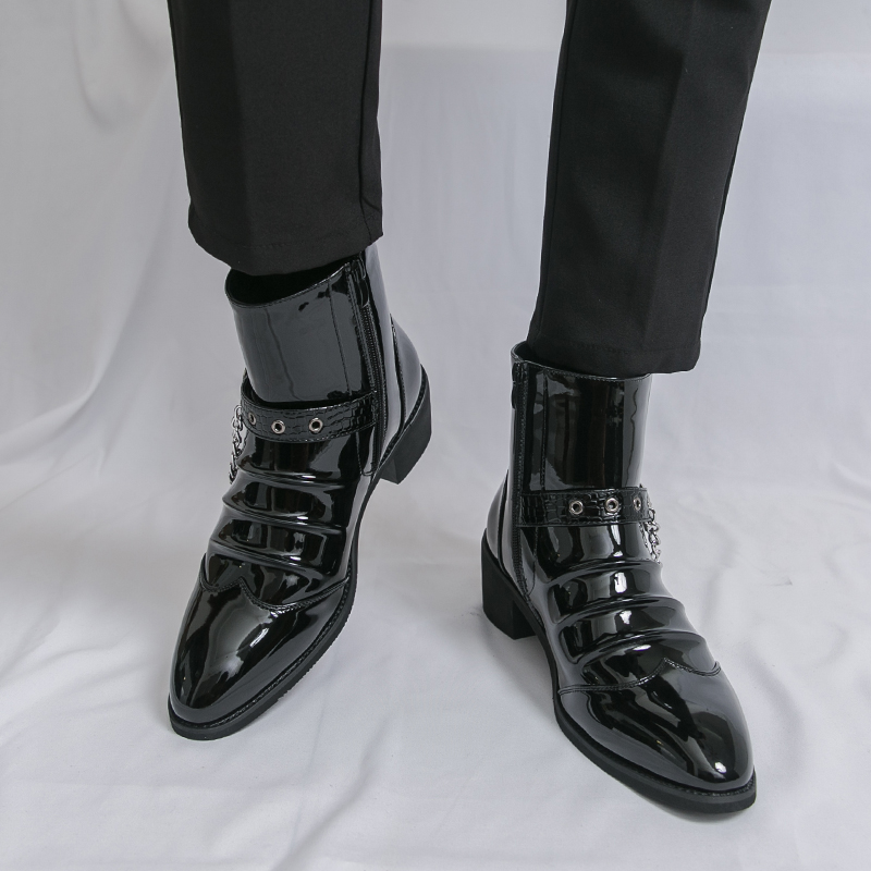 Fashion Side Zipper High Top M - Street Fashion High End 评论和价格