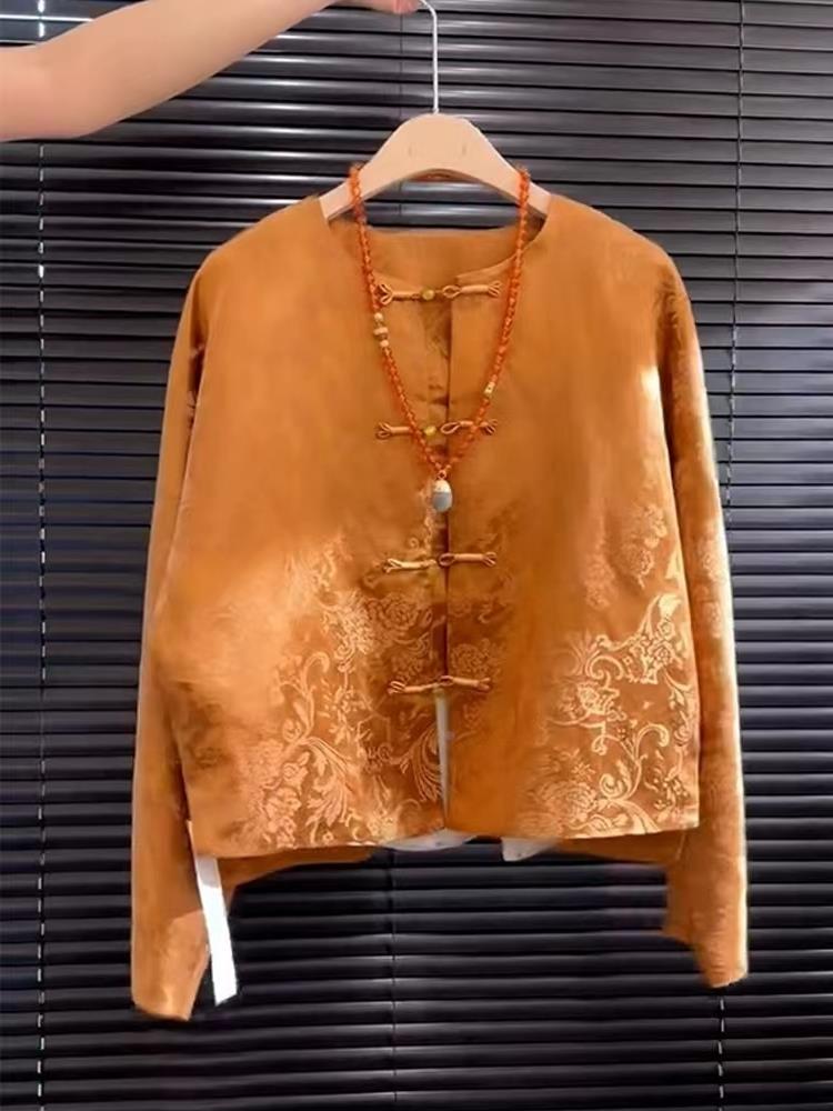 New High-End Satin Orange Flor - Street Fashion High End 评论和价格