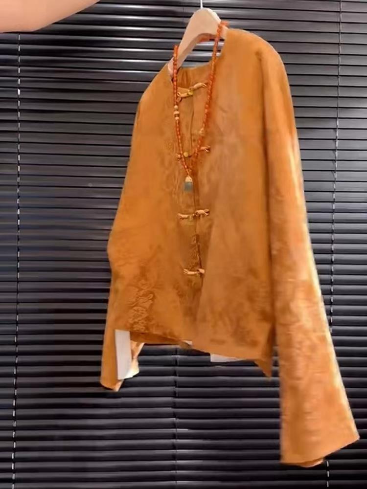 New High-End Satin Orange Flor - Street Fashion High End 评论和价格