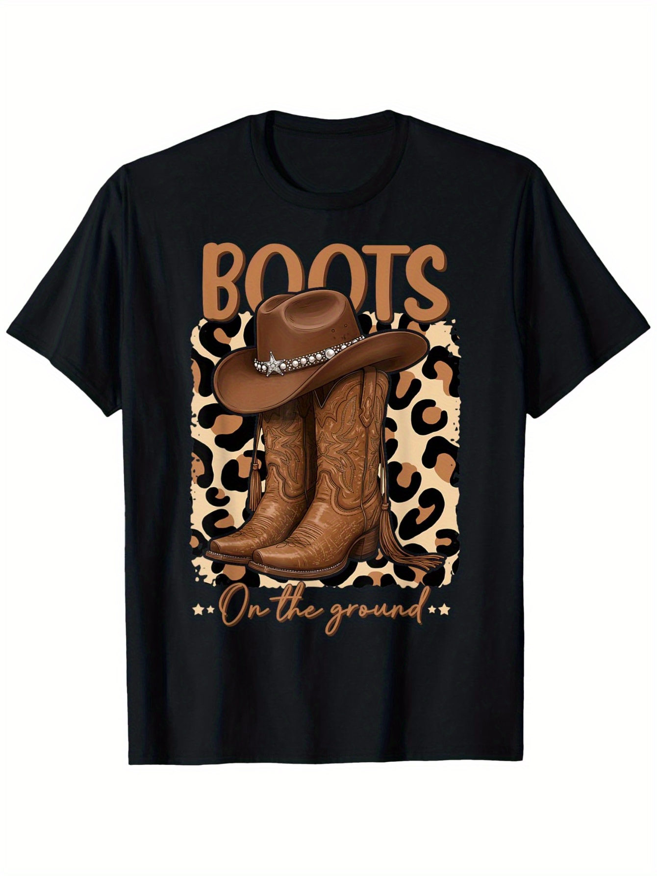 Boots On The Ground Cow Wester - Street Fashion Co 评论和价格